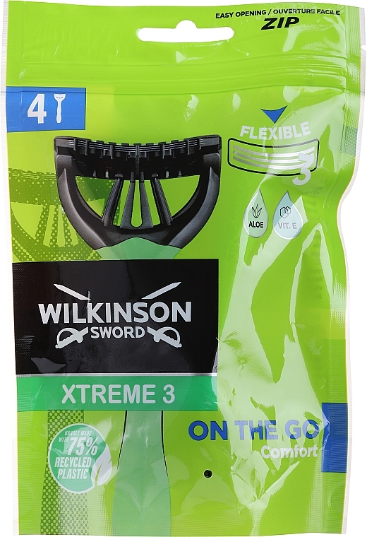 Одноразові станки для гоління - Wilkinson Sword Xtreme 3 Duo Comfort — фото N1