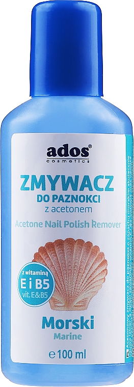 Рідина для зняття лаку з морським ароматом - Ados Acetone Nail Polish Remover — фото N3