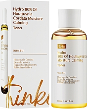 Увлажняющий успокаивающий тонер экстрактом хаютунии - Thinkco Hydro 80% Of Houttuynia Cordate Moisture Calming Toner — фото N2