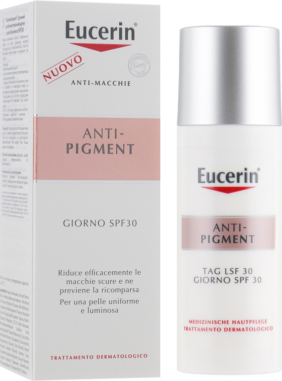Денний депігментувальний крем для обличчя - Eucerin Anti-Pigment Day Care Cream SPF30 — фото N1