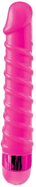 Вибратор для женщин, розовый - PipeDream Classix Candy Twirl Massager  — фото N1