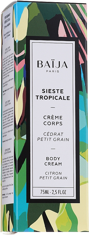 Крем для тела "Цитрон и зерно" - Baija Sieste Tropicale Citron Petit Grain Body Cream — фото N1