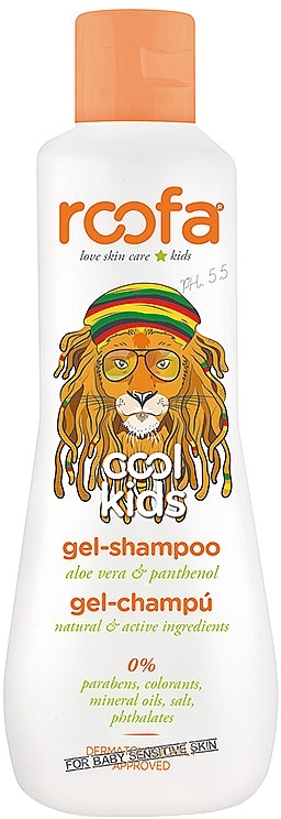 РОЗПРОДАЖ Гель-шампунь з алое вера та пантенолом з ароматом грушевого сорбету, від 4 років - Roofa Cool Kids Gel Shampoo * — фото N1