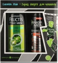 Духи, Парфюмерия, косметика Набор "Ежедневный заряд" - Garnier Fructis Men (deo/150ml + shm/250ml)