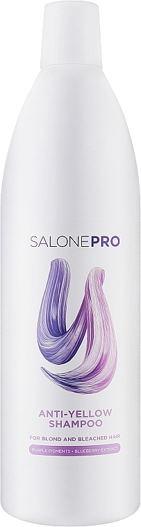 Шампунь проти жовтизни для світлого та освітленого волосся - Unic Salone Pro Shine Anti-& Yellow Shampoo — фото N1