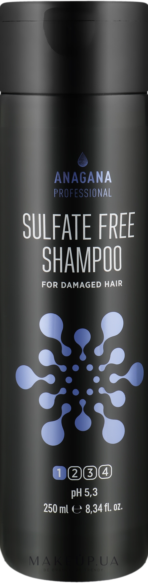 Бессульфатный шампунь для поврежденных волос - Anagana Professional Sulfate Free Shampoo — фото 250ml