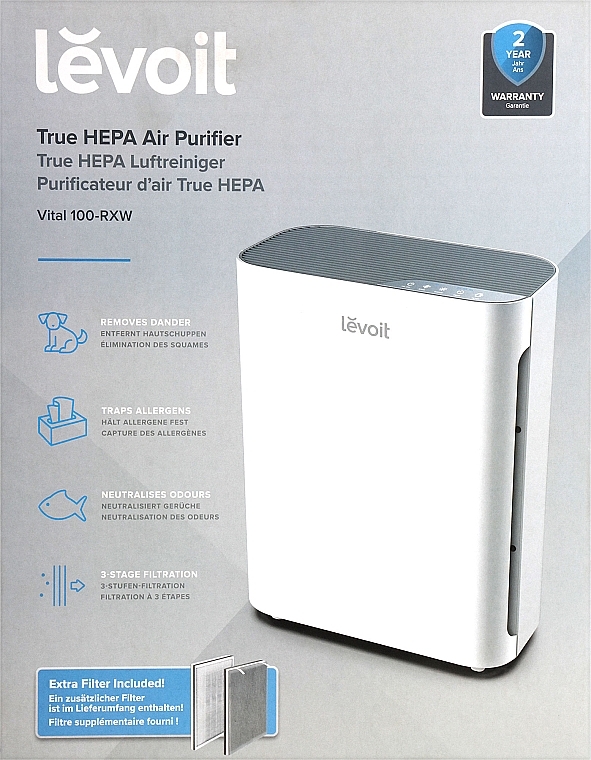 Очиститель воздуха - Levoit Air Purifier Vital100-RXW — фото N1