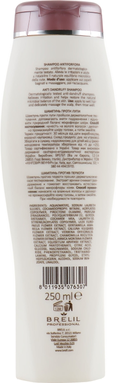 Шампунь проти сухої і жирної лупи - Brelil Bio Traitement Pure Anti Dandruff Shampoo — фото N2