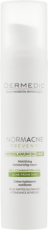 Матувальний крем для обличчя - Dermedic Normacne Preventi Mattifying Moisturizing Cream — фото N2