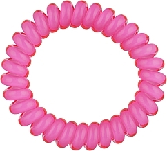 Парфумерія, косметика Резинка-пружинка для волосся, Pf-153, рожева - Puffic Fashion