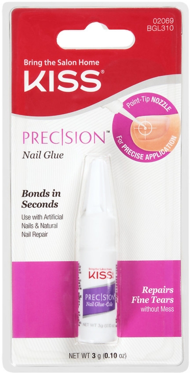 Клей для ногтей - Kiss Nail Glue Precision — фото N1