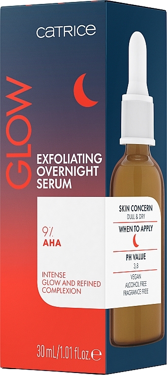 Ночная сыворотка для лица - Catrice Glow Exfoliating Overnight Serum — фото N3