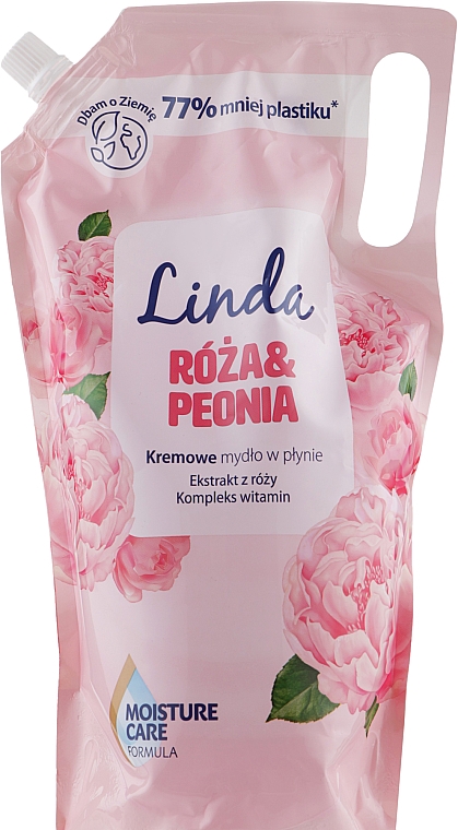 Жидкое крем-мыло для рук и тела "Роза и Пион" - Linda Rose and Peony Cream Soap — фото N1