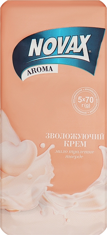 Твердое туалетное мыло "Увлажняющий крем" - Novax Aroma — фото N2