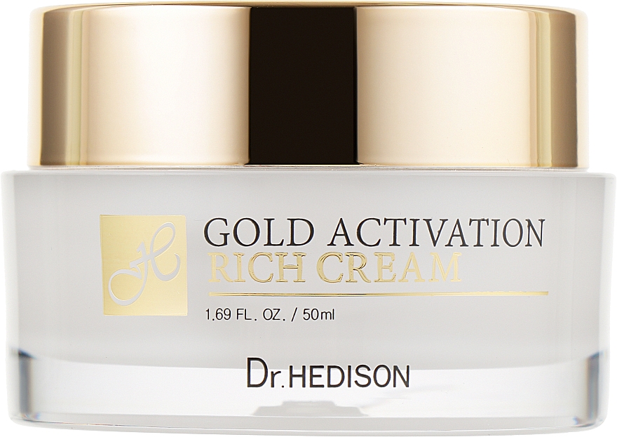 Крем с коллоидным золотом - Dr.Hedison Gold Activation Rich Cream — фото N1