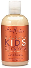 Детский экстрапитательный шампунь для волос "Манго и морковь" - Shea Moisture Mango & Carrot Kids Extra-Nourishing Shampoo — фото N1
