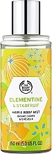 Духи, Парфюмерия, косметика Спрей для волос и тела "Клементин и карамбола" - The Body Shop Clementine & Starfruit Hair & Body Mist
