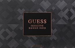 Guess Seductive Homme Noir - Набір (edt/100ml + sh/gel/100ml + deo/226ml + pouch/1pc) — фото N1