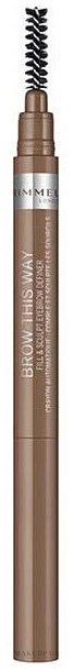 Олівець для брів - Rimmel Fill&Sculpt Eyebrow Pencil — фото 001 - Blonde