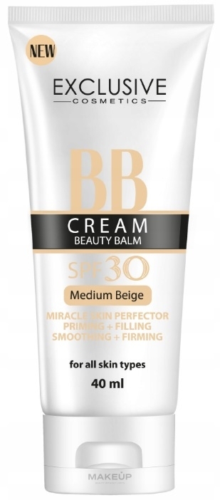 Exclusive Cosmetics BB Cream Beauty Balm SPF 30 - BB-крем для обличчя — фото Medium Beige