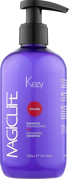 Шампунь для об'єму волосся - Kezy Magic Life Volumizing Shampoo *