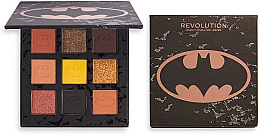 Палетка теней для век - Makeup Revolution X Batman I Am The Batman Eyeshadow Palette — фото N1