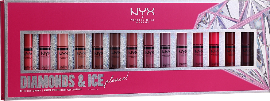 Набор - NYX Professional Makeup Diamonds & Ice (lip gloss/14х8ml)