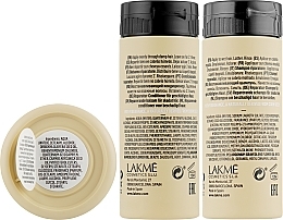 Набор восстанавливающий для сухих или поврежденных волос - Lakme Teknia Deep Care (shm/100ml + conditio/100ml + mask/50ml) — фото N3