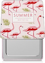 Косметичне дзеркало, "Summer Best fou You", рожевий фламінго - SPL — фото N2