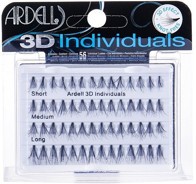 Набір пучкових вій - Ardell 3D Individuals Combo Pack — фото N1
