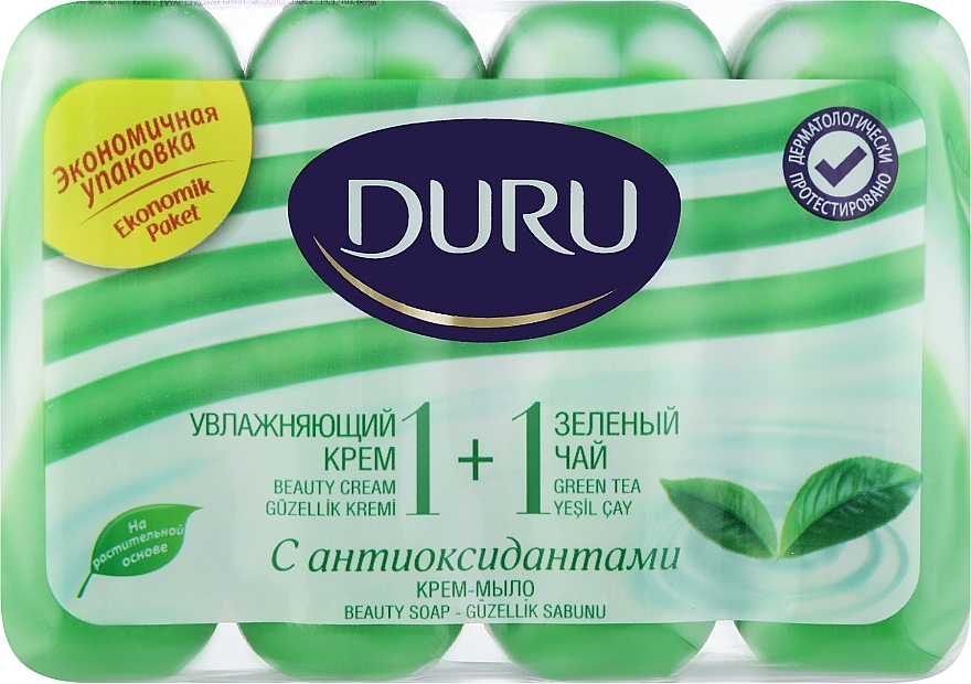 Крем-мило "Зелений чай" - Duru 1+1 Soap — фото N2
