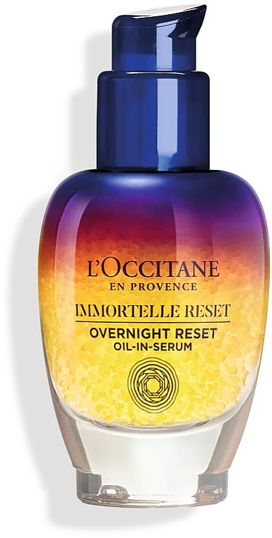 Ночной эликсир для лица "Мгновенная перезагрузка кожи" - L'Occitane Immortelle Overnight Reset Oil-In-Serum — фото N1