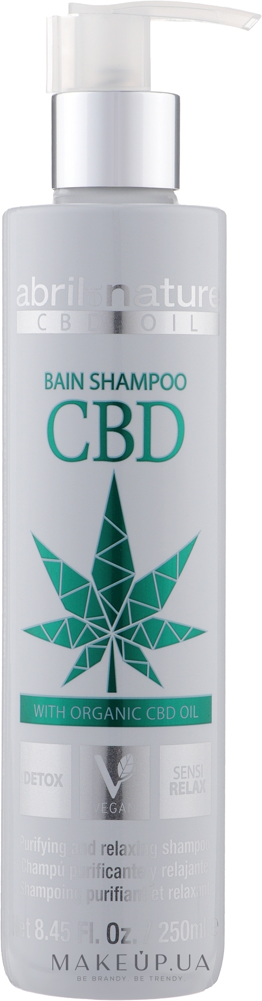 Шампунь для волос с конопляным маслом - Abril et Nature CBD Cannabis Oil Elixir — фото 250ml