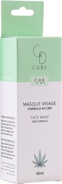 Очищающая маска для лица - CBD Pure CBD Formula Face Mask — фото N1
