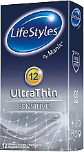 Презервативи, 12 шт. - LifeStyles Ultrathin — фото N1