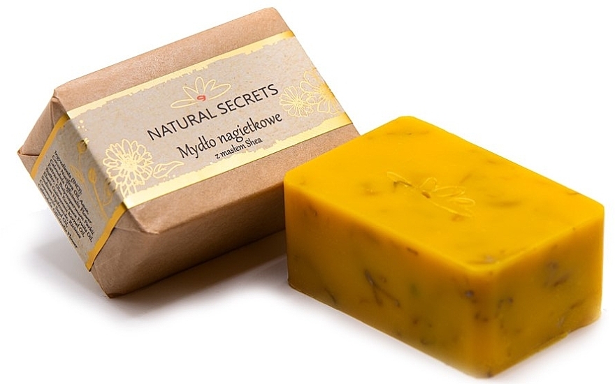 Мило з календулою та маслом ши - Natural Secrets Soap — фото N1