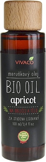 Масло абрикоса - Vivaco Bio Apricot Oil — фото N1