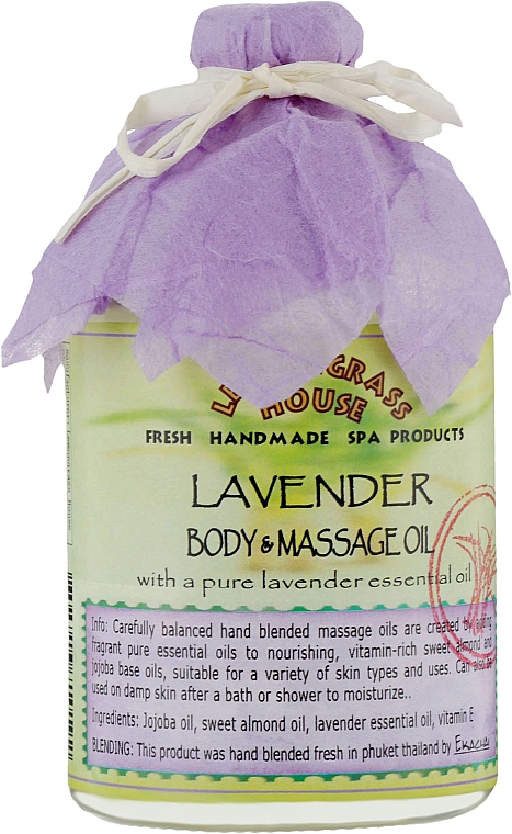 Масло для тела "Лаванда" - Lemongrass House Lavender Body & Massage Oil — фото N1