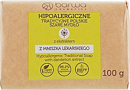Парфумерія, косметика Гіпоалергенне традиційне мило з екстрактом кульбаби - Barwa Hypoallergenic Traditional Polish Soap With Dandelion Extract