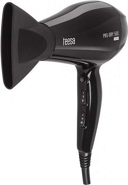 Фен для волосся, чорний - Teesa Hair Dryer Pro-Dry 500 Black TSA0511 — фото N2