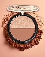 Палетка для макияжа - Bless Beauty Duo Palette Highlighter Contour — фото N4