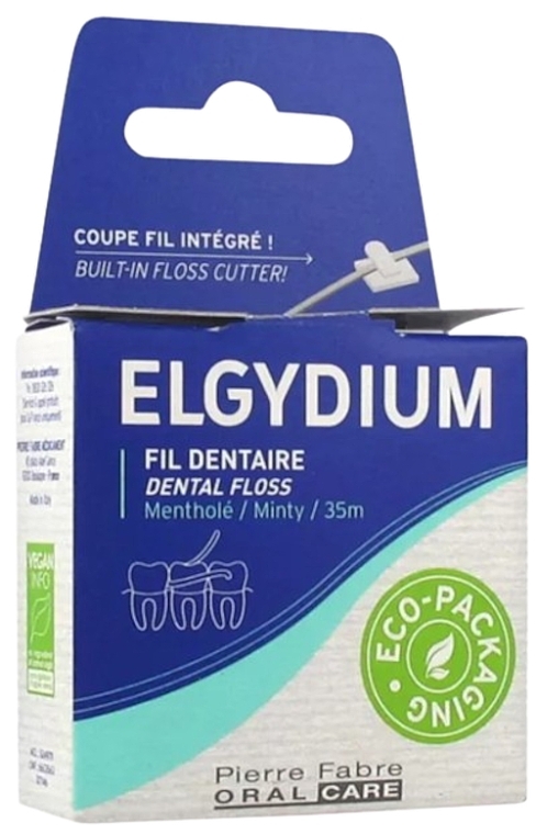 Зубная нить с ментолом, 35 м - Elgydium Dental Floss Minty — фото N1