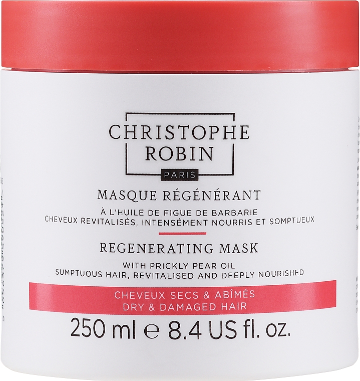 Відновлювальна маска для волосся - Christophe Robin Regenerating Mask With Rare Prickly Pear Seed Oil