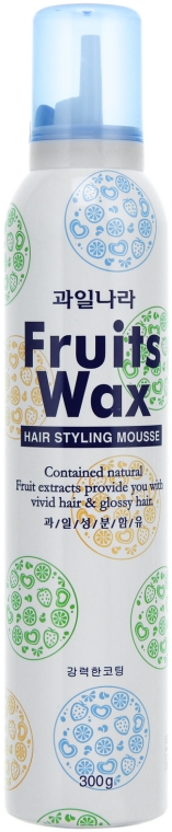 Мусс для укладки волос - Welcos Fruits Wax Hair Styling Mousse