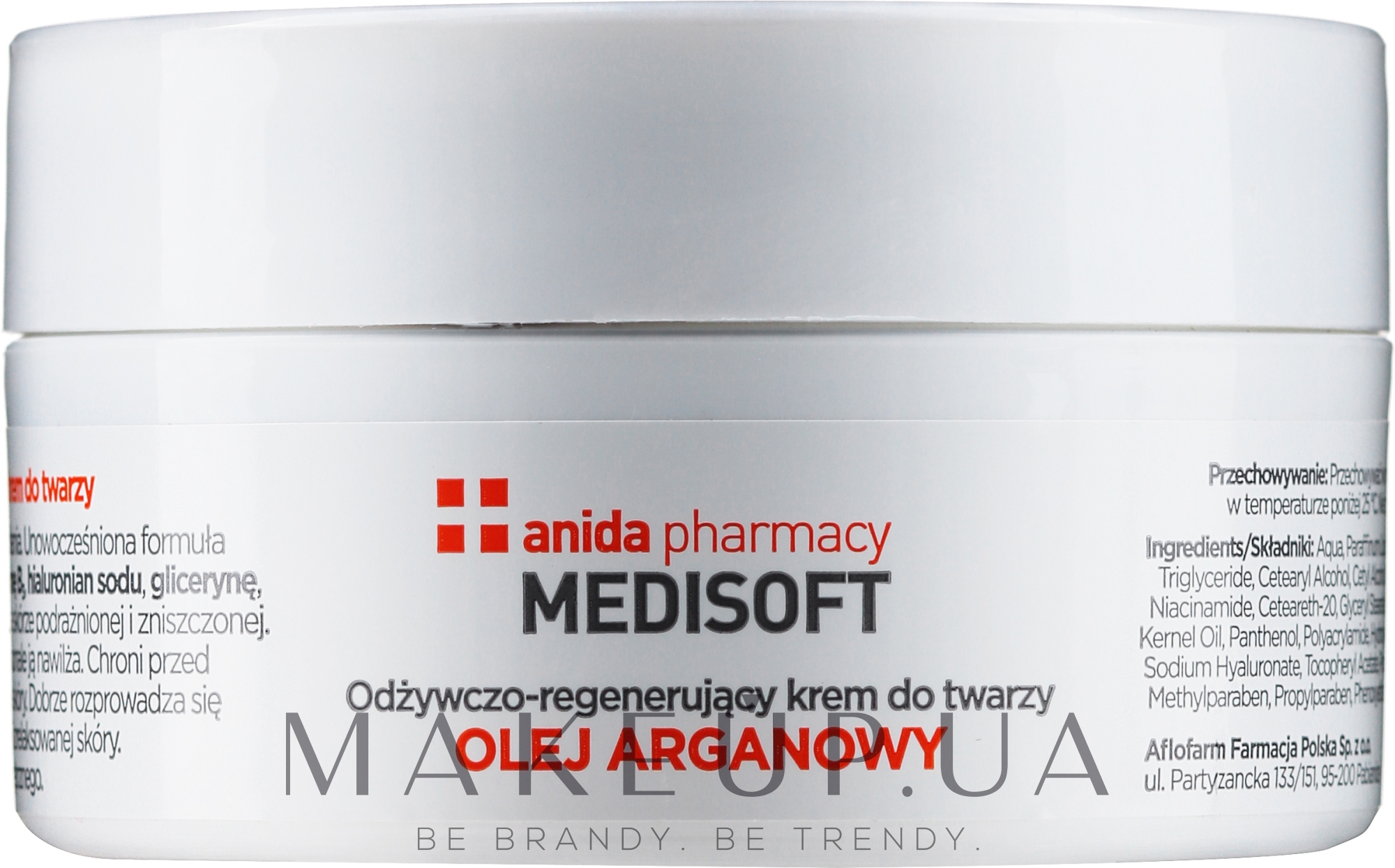 Питательный крем для лица с аргановым маслом - Anida Medisoft — фото 100ml