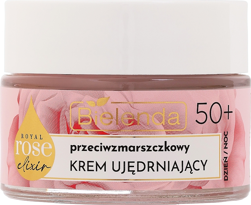 Зміцнювальний крем для обличчя 50+ - Bielenda Royal Rose Elixir Face Cream — фото N1