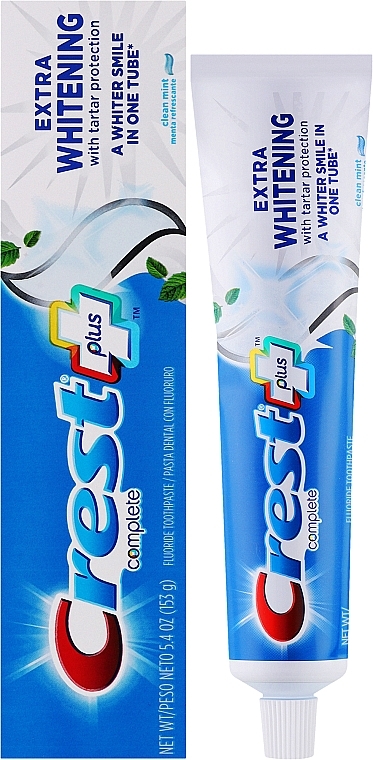 Отбеливающая зубная паста - Crest Complete Multi-Benefit Extra Whitening Tartar Protection Clean Mint — фото N2