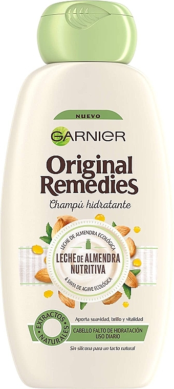 Шампунь для волосся "Мигдальне молочко" - Garnier Original Remedies Almond Milk Shampoo — фото N1