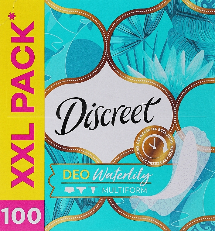 УЦЕНКА Ежедневные гигиенические прокладки Deo Water Lily, 100 шт - Discreet * — фото N1