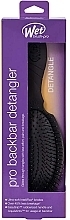 Расческа для волос с разделителем прядей, черная - Wet Brush Backbar Detangler Black — фото N3